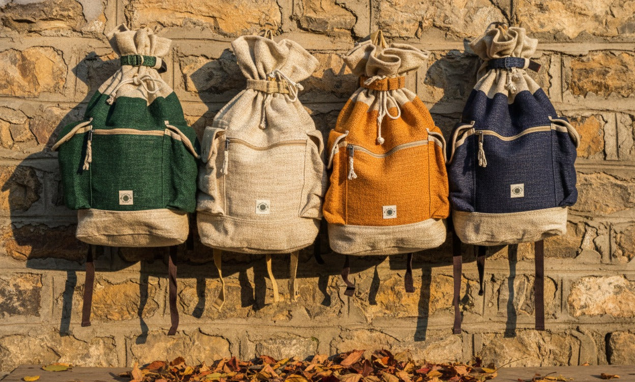 Handwoven hemp bag